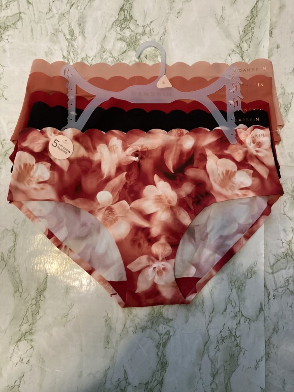 5 Danskin Hipster Panties Size L
